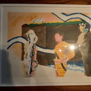 Roger Raveel - Een moeilijk gesprek kopen? Bied vanaf 800!