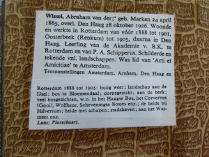 Abraham van der Wissel - Twee studies van bomen - potlood, houtskool kopen? Bied vanaf 30!