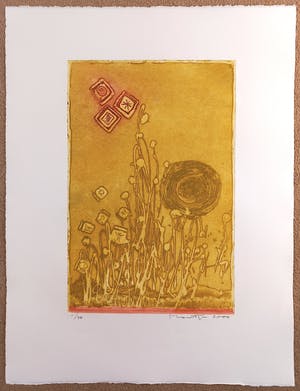 Jan Montyn - Les etoiles rouges, aquatint ets kopen? Bied vanaf 115!