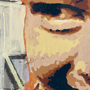 Rodrigo Izolag - Groot street art portret kopen? Bied vanaf 1!