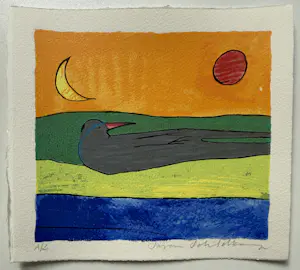 Susan Schildkamp - handgesigneerde zeefdruk | 'Vogel' | 1996 kopen? Bied vanaf 50!