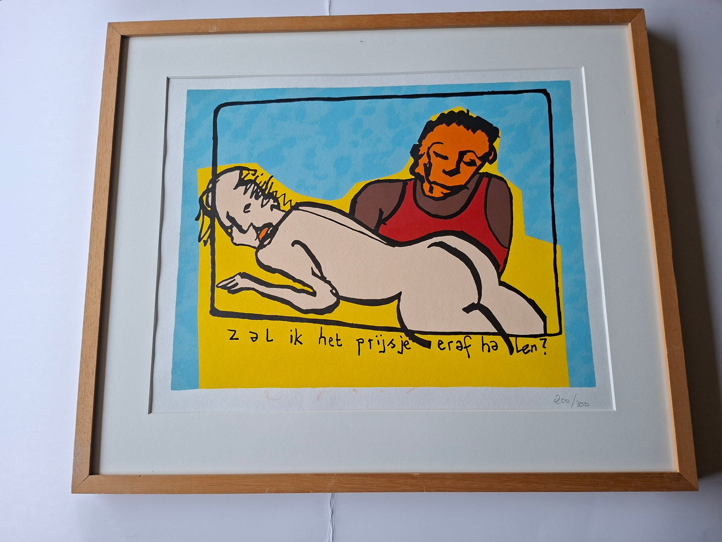 Herman Brood - Zeefdruk: Zal ik het prijsje eraf halen? kopen? Bied vanaf 275!