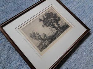 Edmond Van Dooren - Prachtige ets handgesigneerd kopen? Bied vanaf 1!