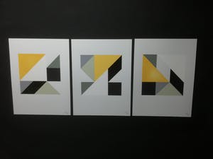 Harry van Kuyk - Tangram, Complete speciale editie met 36 reliëf- en zeefdrukken kopen? Bied vanaf 500!
