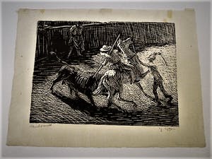 Ignaz Epper - Renommierter Schweizer expressionist - Matador/Stierkampf - signiert kopen? Bied vanaf 29!