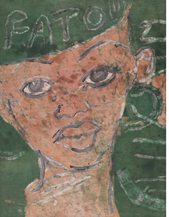 Peter Klashorst - "Fatou", Doek op Paneel, Prachtig Ingelijst kopen? Bied vanaf 200!