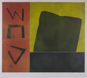 Jose van Tubergen - Monoprint, Zonder titel - Ingelijst (Groot) kopen? Bied vanaf 50!