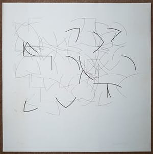 Gottfried Honegger - Geometrisch abstracte compositie, zeefdruk kopen? Bied vanaf 30!