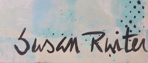 Susan Ruiter - Handbewerkte zeefdruk op karton, Theetijd (Zeer Groot) kopen? Bied vanaf 1!