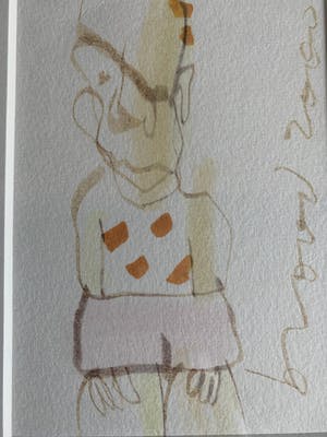 Herman Brood - Fraaie originele tekening Herman Brood uit privécollectie kopen? Bied vanaf 280!