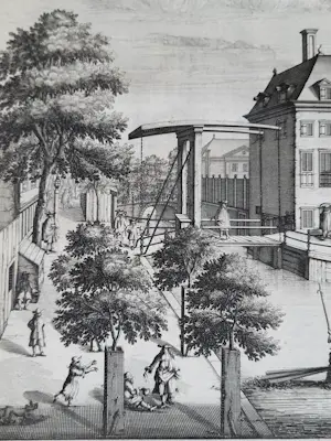 Caspar Commelin - Amsterdam, Oude zyds huys sitten huys - C Commelin - 1693 kopen? Bied vanaf 50!