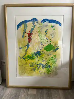 Buy Jef Diederen - Abstract kleurlitho? Bid from 95!