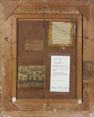 Robert Boudry - Olieverf op board, De bijlengang te Antwerpen - Ingelijst kopen? Bied vanaf 80!