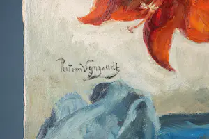 Piet van Wijngaerdt - Olieverf op doek: Amaryllis kopen? Bied vanaf 425!