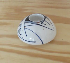 Niet of onleesbaar gesigneerd - Studio keramische design kandelaar geometrisch decor kopen? Bied vanaf 10!