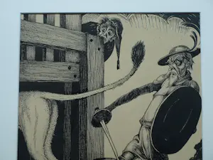 Albert Hahn - 3 Originele inkttekeningen voor het boek ‘Don Quichote’ uit 1930 kopen? Bied vanaf 1000!