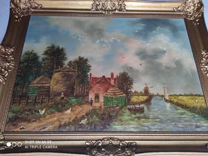 Niet of onleesbaar gesigneerd - Landschap, Stilleven kopen? Bied vanaf 1!