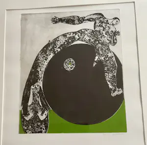 Ans Wortel - Kleur ets, gesigneerd en indelijst kopen? Bied vanaf 145!