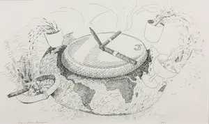 Han van Hagen - Pentekening, Tijd kopen? Bied vanaf 1!