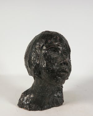 Niet of onleesbaar gesigneerd - Aardewerk, Portret kopen? Bied vanaf 1!