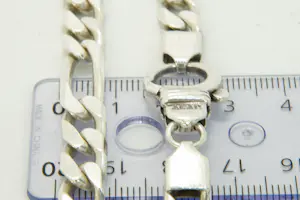 53 - 1e gehalte zilveren figarocollier kopen? Bied vanaf 150!