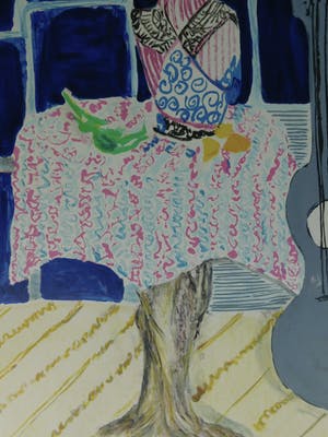 Wendy Chazin - Composition with Guitar and Vase kopen? Bied vanaf 30!