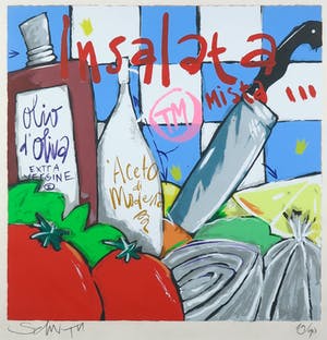 Selwyn Senatori - Zeefdruk, Insalata mista - Ingelijst kopen? Bied vanaf 120!