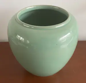 Plateelbakkerij Zuid-Holland - Art Deco turqoise vaas kopen? Bied vanaf 25!