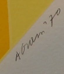 Ronald Abram - Zeefdruk: abstract - 1970 kopen? Bied vanaf 45!