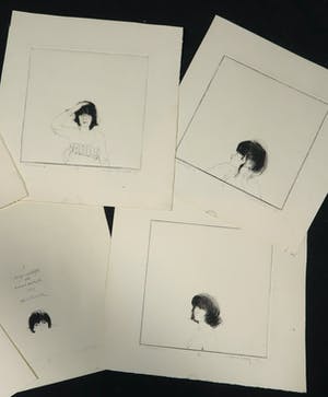 Robbert de Bakker - Lot van zeven etsen, Annemarie (serie) kopen? Bied vanaf 1!