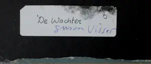 Suzanne Visser - Ingelijste olieverf op paneel: 'de wachter' - 1999 kopen? Bied vanaf 799!