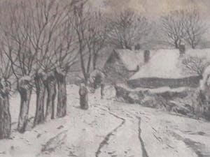 Hendrik de Laat - wintergezicht. kopen? Bied vanaf 30!