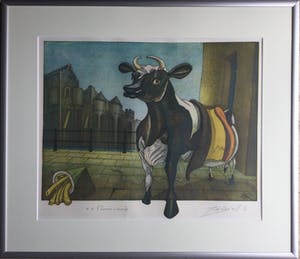 Rob Clous - de Vlaamse Leeuw | kleurenets - mooi ingelijst kopen? Bied vanaf 55!