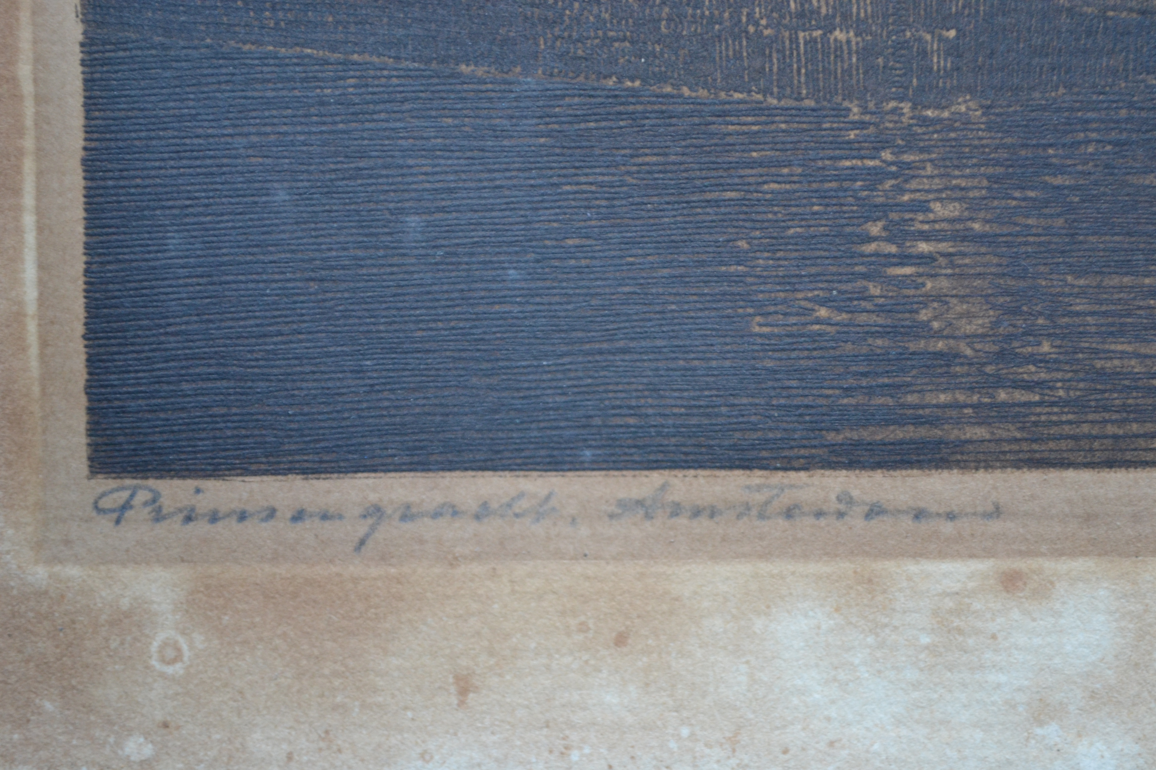 Dirk Harting - Ets - Prinsengracht Amsterdam - Handgesigneerd kopen? Bied vanaf 1!