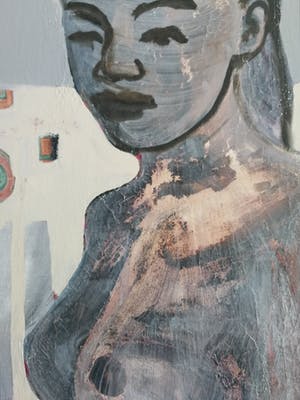 Niet of onleesbaar gesigneerd - Portret. Naakt. kopen? Bied vanaf 1!