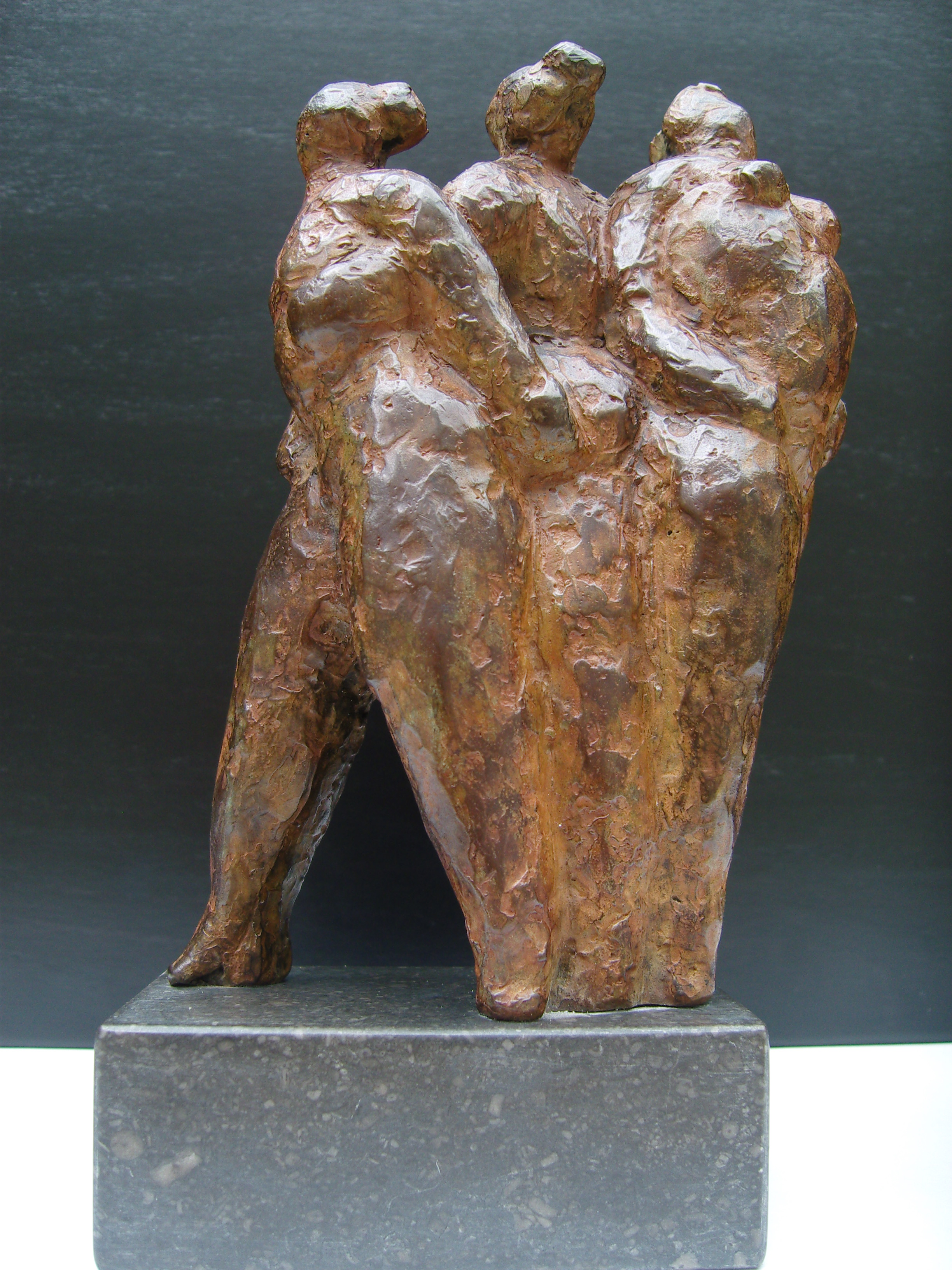 Brons (Onbekend) - Beeldengroep drie naakte dames kopen? Bied vanaf 300!