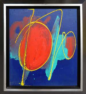 Arty Grimm - Gemengde techniek op paneel, Zonder titel verkocht voor € 1!