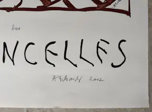 Pierre Alechinsky - Litho: 'Des Violoncelles' (2002). kopen? Bied vanaf 625!