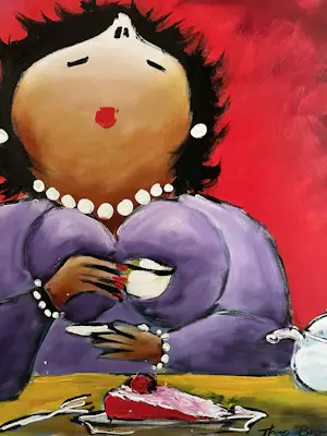 Theo Broeren - Acryl op doek (Schilderij) - Esther kopen? Bied vanaf 85!