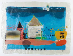 Theo Koster - Zeefdruk, India - Ingelijst (Groot formaat) kopen? Bied vanaf 1!