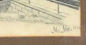 Niet of onleesbaar gesigneerd - C4016-3 - Huisje aan de steiger kopen? Bied vanaf 1!