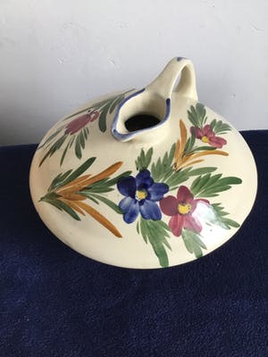 Potterie De Driehoek - Dicuskan met bloemmotief | Huizer bont kopen? Bied vanaf 65!