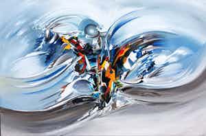 Gena Genadyj - Abstract Blue Light verkocht voor € 1!