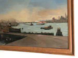 Claas Prins - Amsterdams havengezicht anno jaren '50 kopen? Bied vanaf 325!