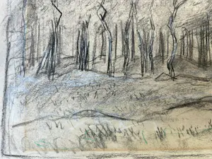 Anton Mauve (sr.) - Bomenrij in een winters landschap kopen? Bied vanaf 110!