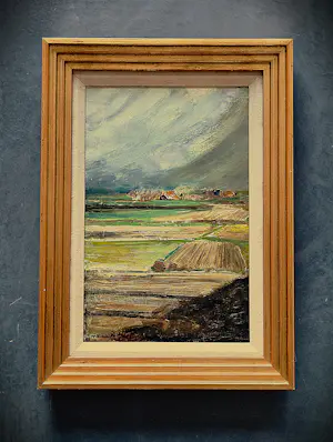 AcheterMarius Richters - Fraai omstreeks 1930 geschilderd olieverf "naderende zomerstorm" gesigneerd? Enchérissez de 437!