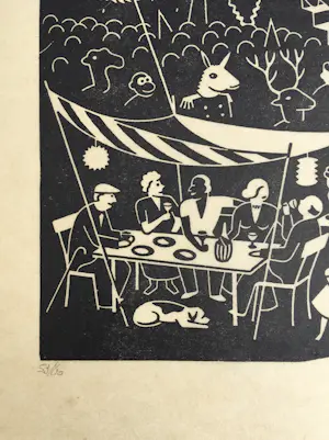 Gerd Arntz - Carnaval - Een verjongingsmolen - 1954/86 kopen? Bied vanaf 250!