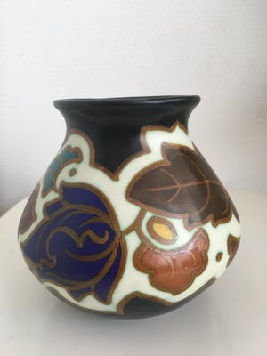 Vest Keramiek Gouda - Gouda Arnhem gesigneerd vaasje kopen? Bied vanaf 30!