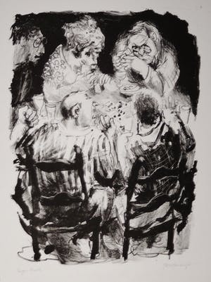 Jan Mensinga - "Cafescene 5" kopen? Bied vanaf 35!