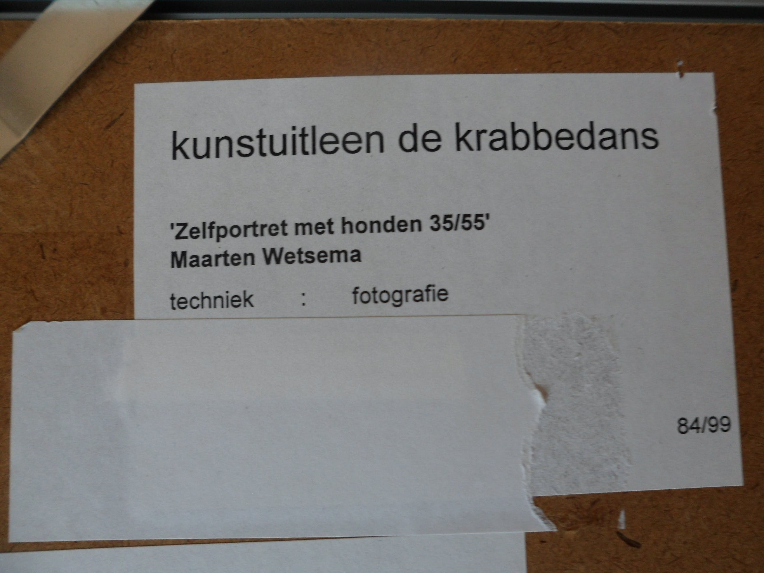 Maarten Wetsema - Zelfportret met honden 35/55 kopen? Bied vanaf 20!